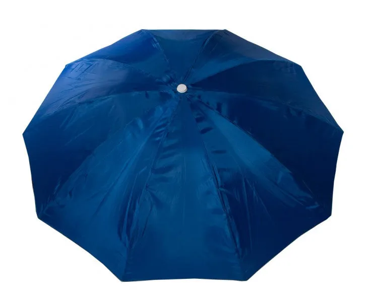 Lasparasol met knikafstelling Ø2,5m vervaardigd van 100% waterdicht- en vlamvertragend polyester. Kleur blauw.